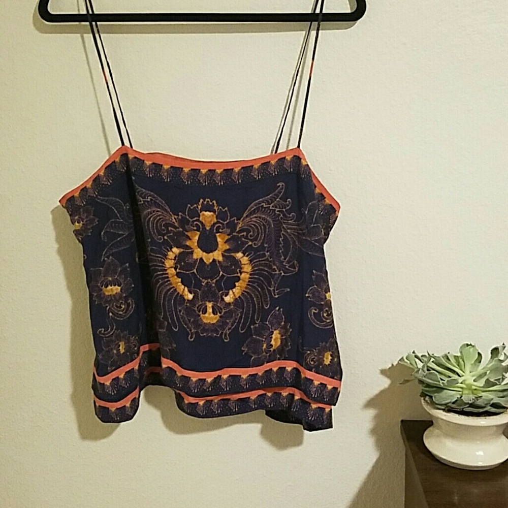 Free people patterned tank top