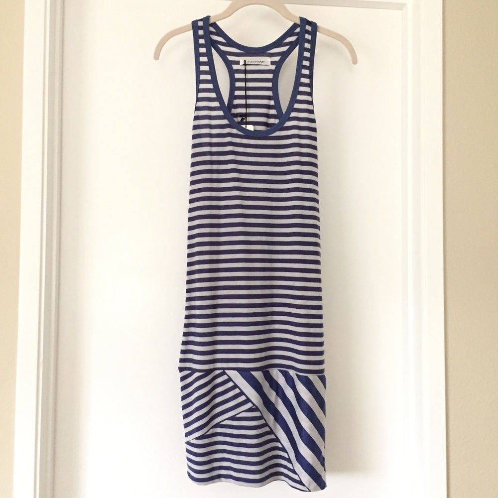 Le Grand Marqet Striped Bodycon Dress