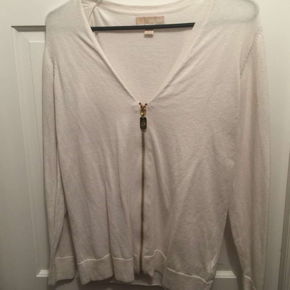Michael kors cream cardigan