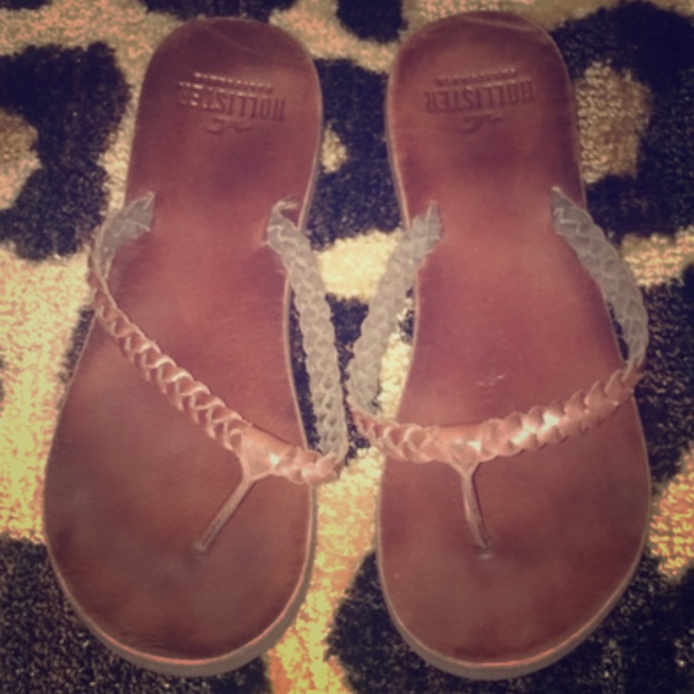 Hollister braided Flip Flops