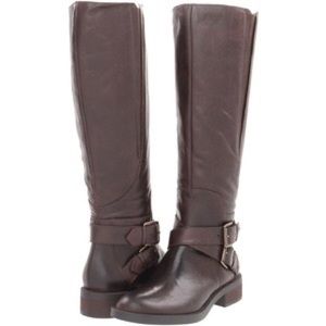 Enzo Angiolini riding boots dark brown size 10