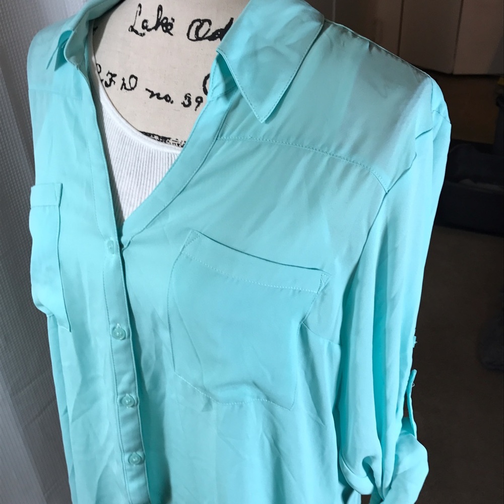 Express Portifino Shirt in Teal