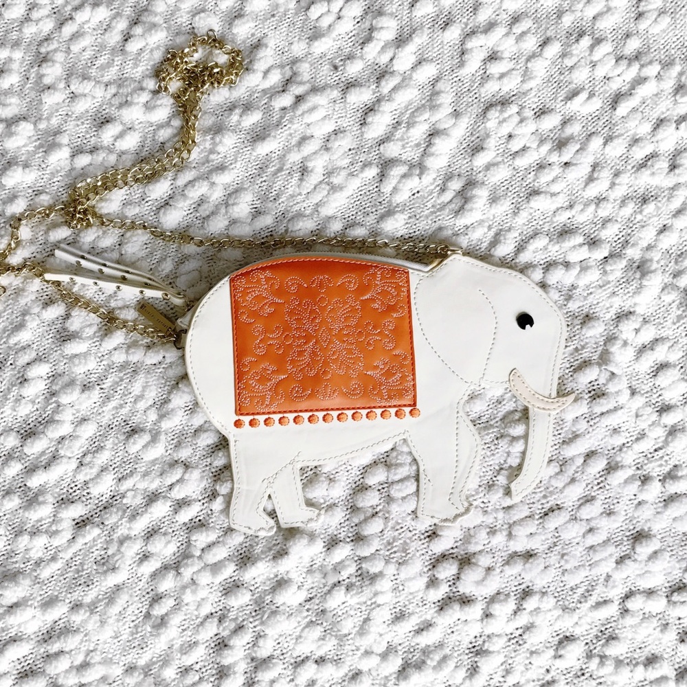 Alice + Olivia Faux Leather Elephant Pouch