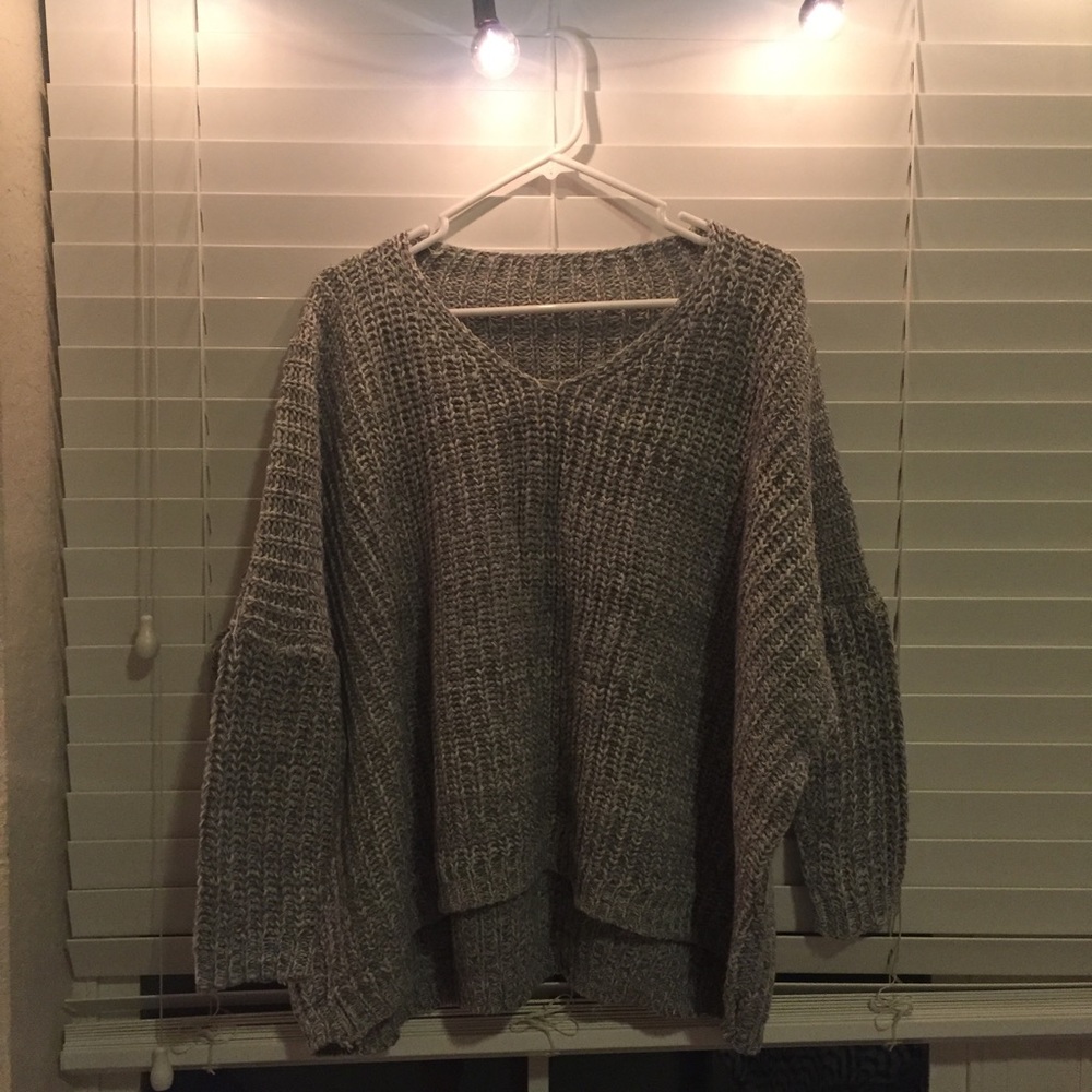 Grey Knit Sweater