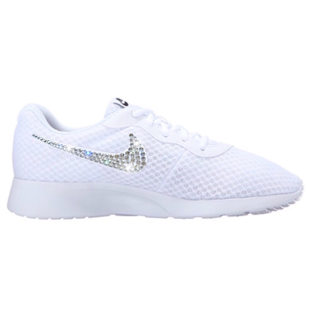 Bling Nike Tanjun Shoes with Swarovski Crystals