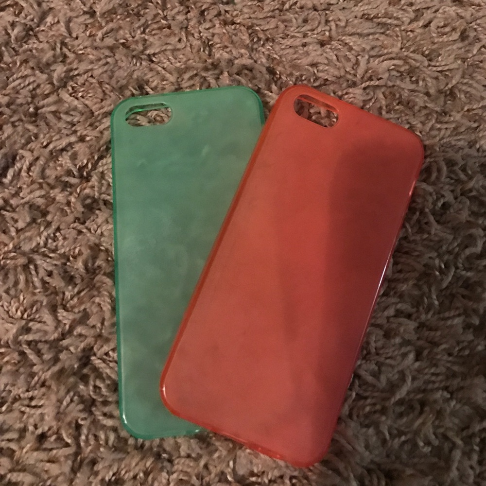 Pink and Green IPhone 5/5s cases