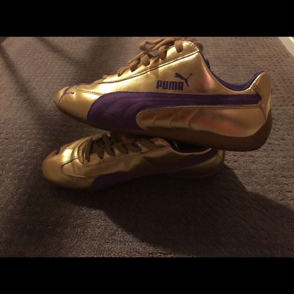 Puma gold sneakers