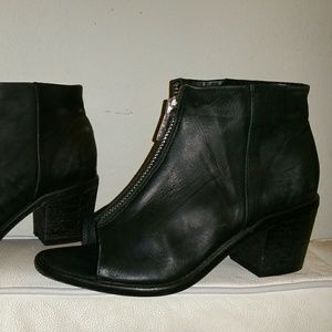 Diesel open toe ankle boots