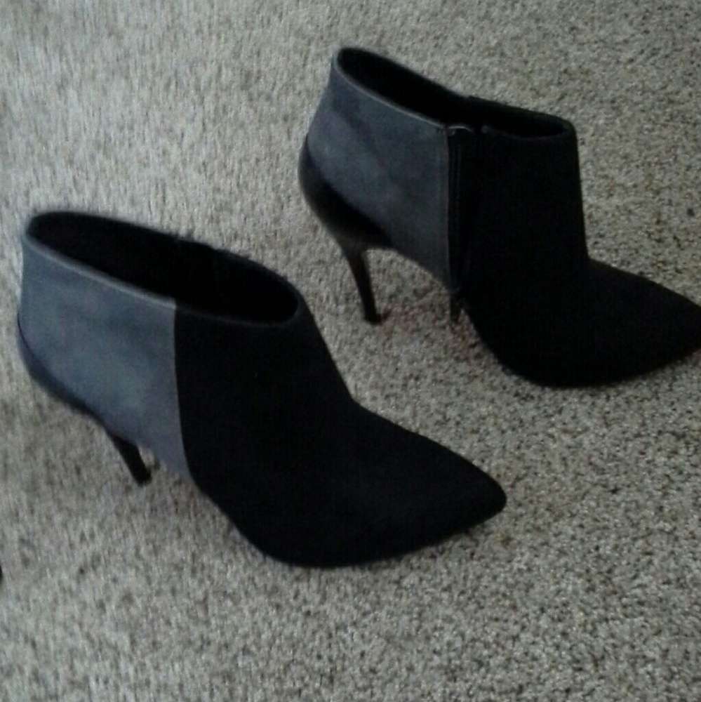 Aldo Suede Color Block Heeled Booties - image 2