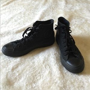Converse black high top