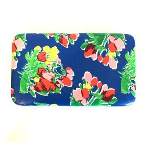 💐 Floral Print Wallet with Kiss Lock Clasp💐