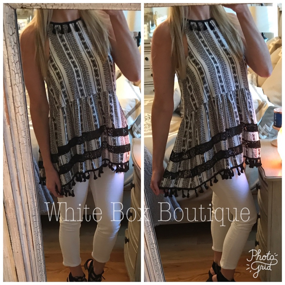 ‼️Sale‼️Tiered Tassel Tunic