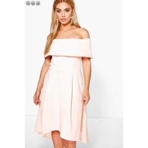 Plus Size Double Layer Midi Dress
