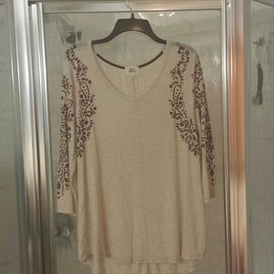 Born famous 3/4 long sleeve tunic