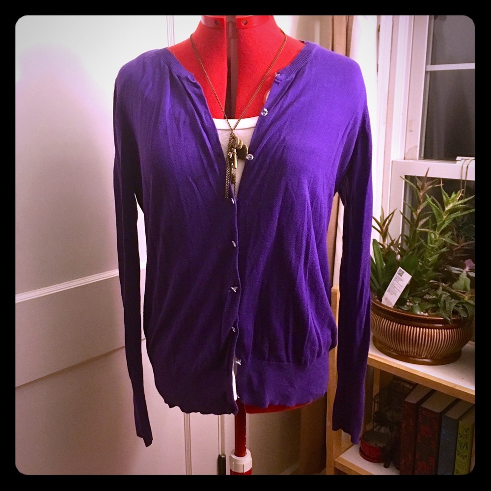 OLD NAVY purple cardigan