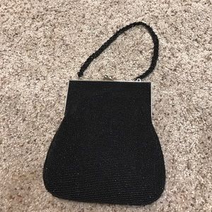Black beaded bag