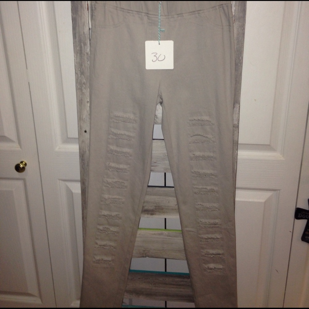 Umgee cream jeggings size small