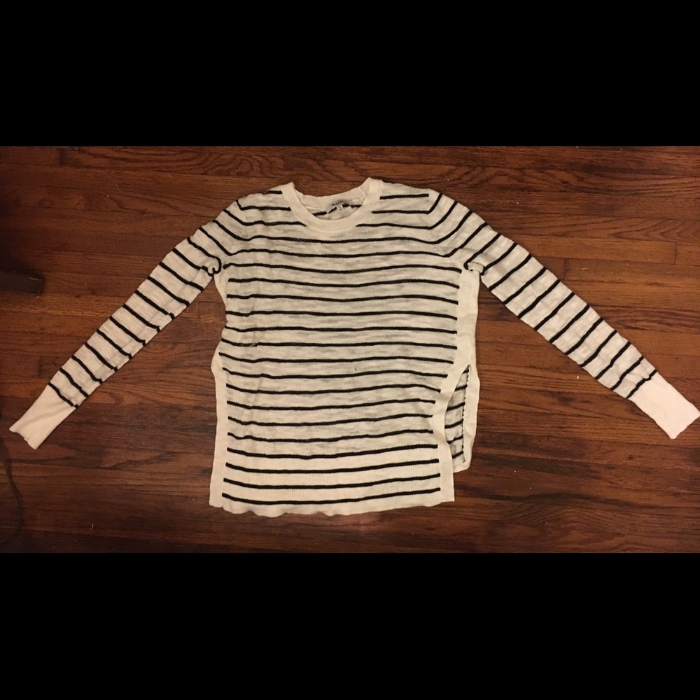 Madewell nautical striped pullover Small