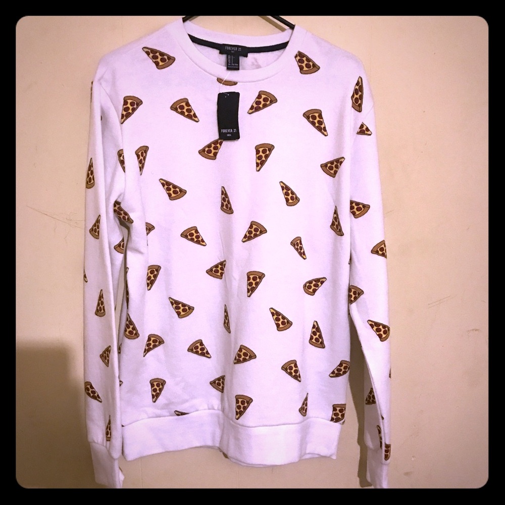 Forever 21 Pizza sweater.
