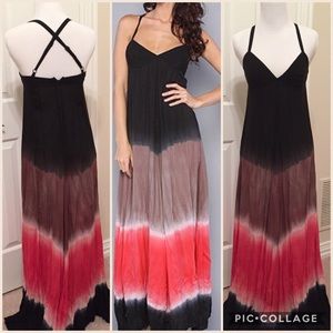 FREE PEOPLE tie dye maxi dress | size XS