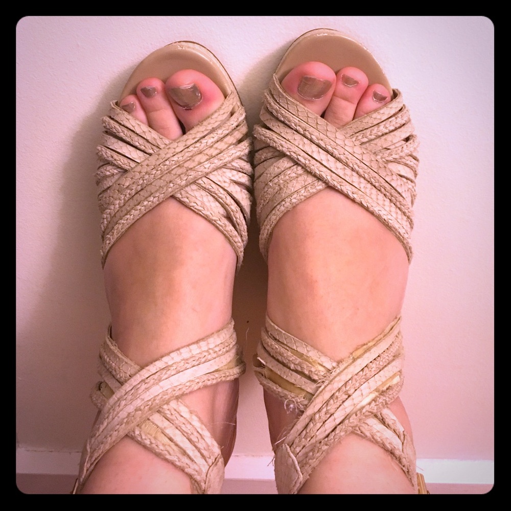 LOFT summer wedge sandals