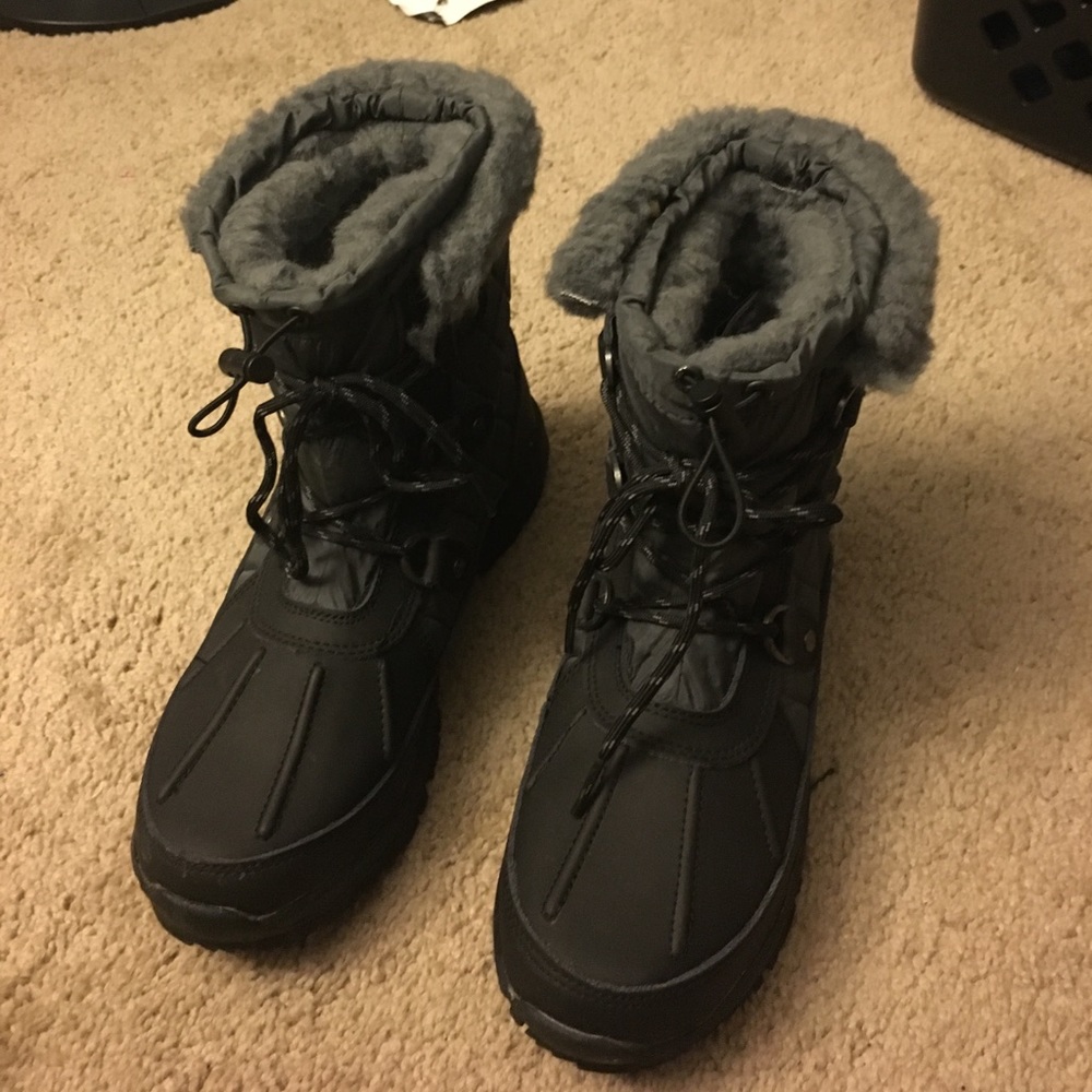 Bear paw snow boots.