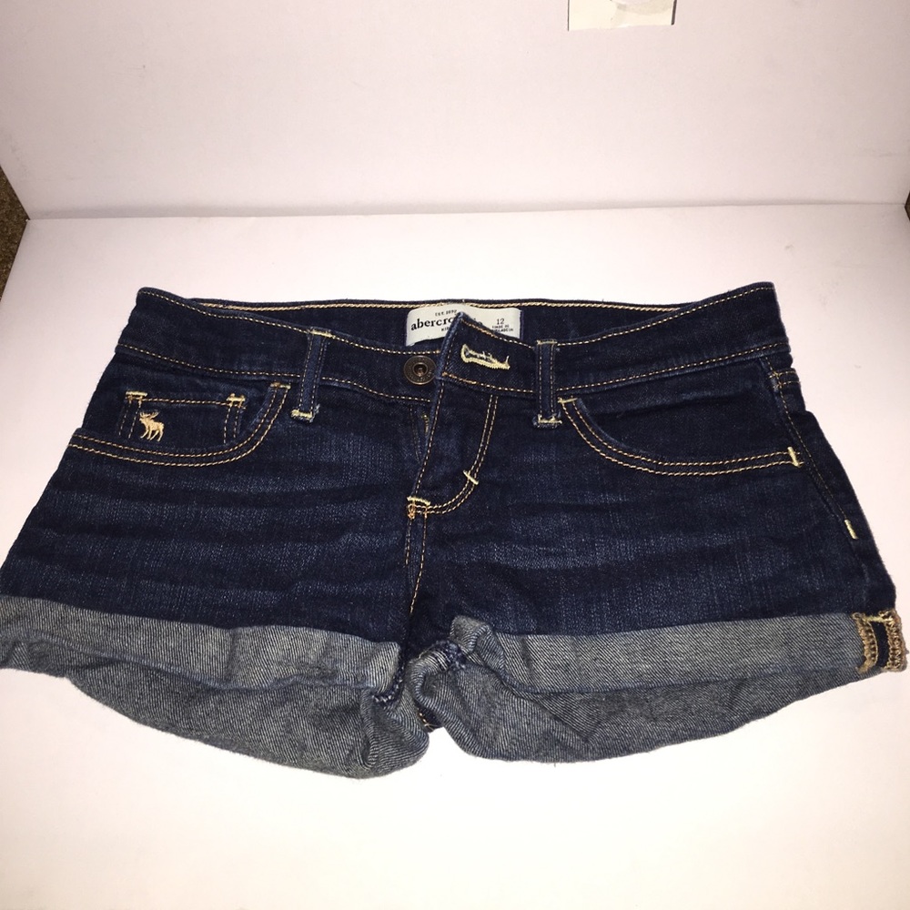 Abercrombie kids Cuffed Denim Shorts