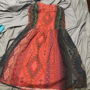 Strapless summer dress