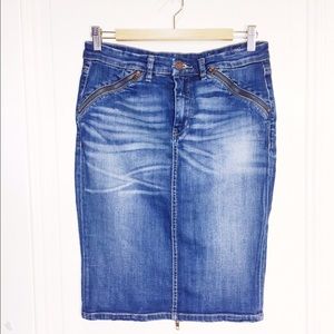 DENIM pencil skirt