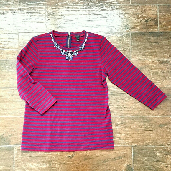 J. Crew Tops - J.Crew Striped Top Sz M