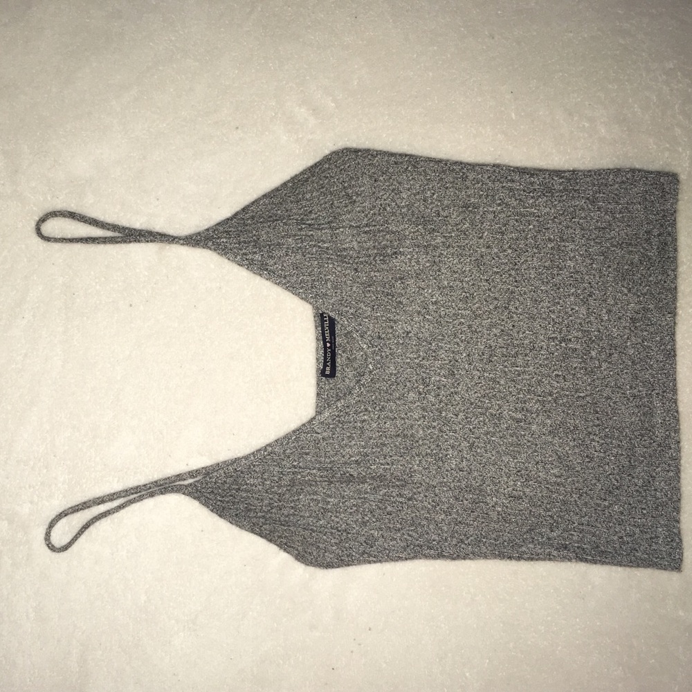 Gray Brandy Melville spaghetti strap top
