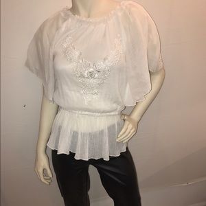 MYYA mei yi yi hong white sexy feminine blouse