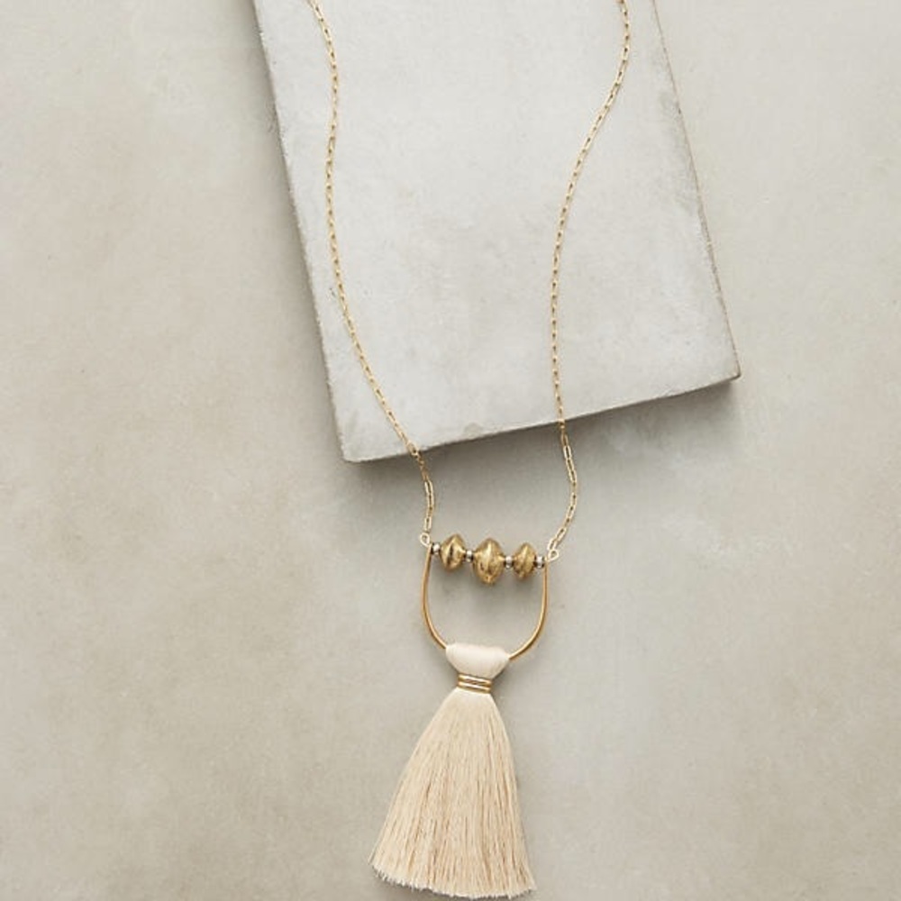 Anthropologie Salt Empire Tassels necklace