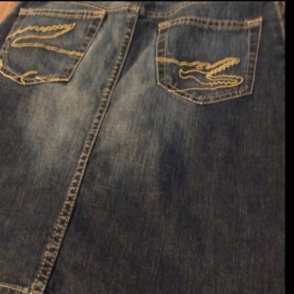 Lacoste jean mini skirt