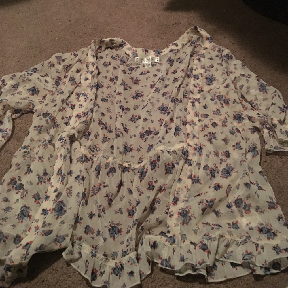 Three-quarter Sleeve Kimono