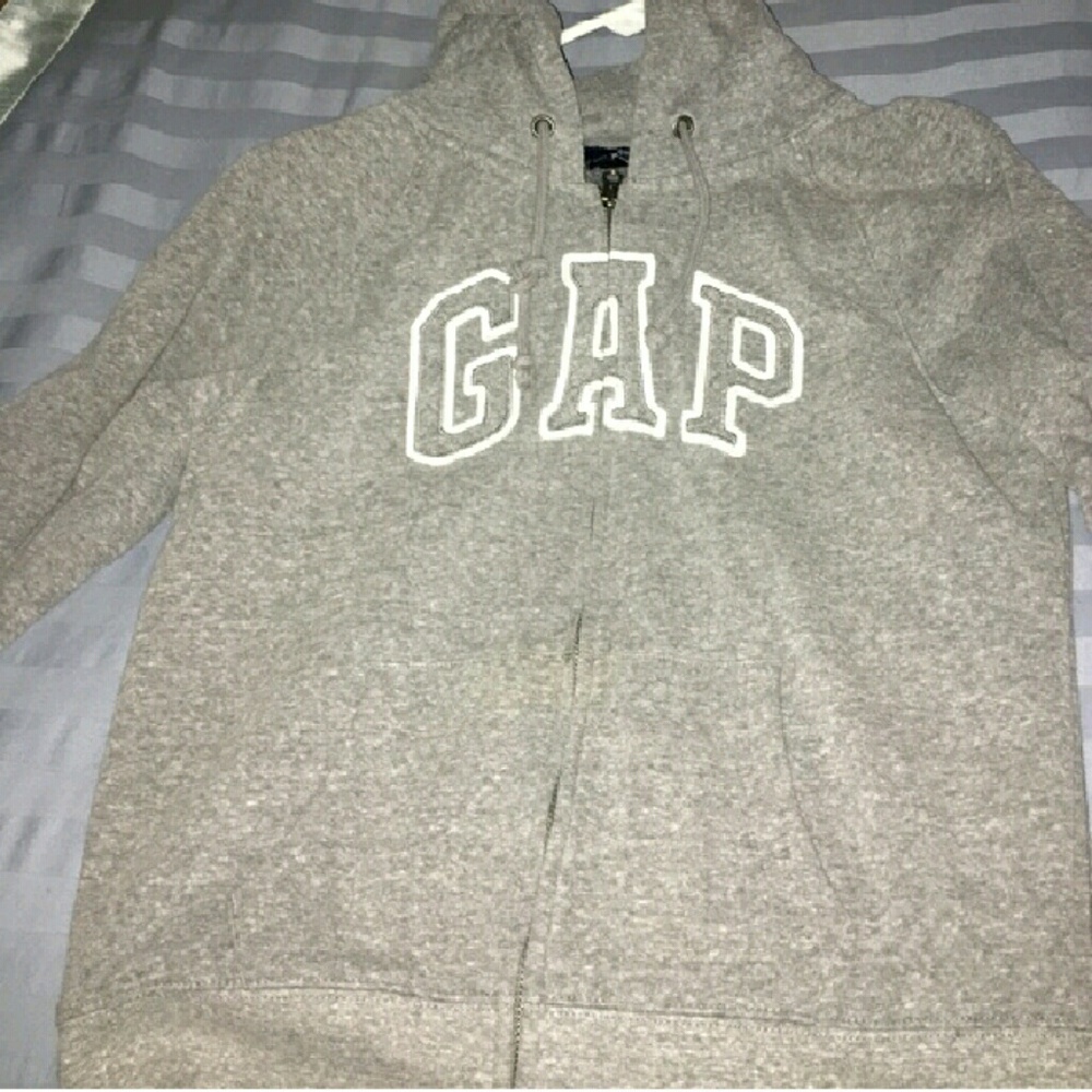 Grey GAP Zip Up Hoodie