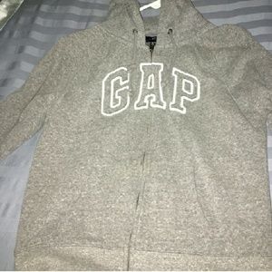 Grey GAP Zip Up Hoodie