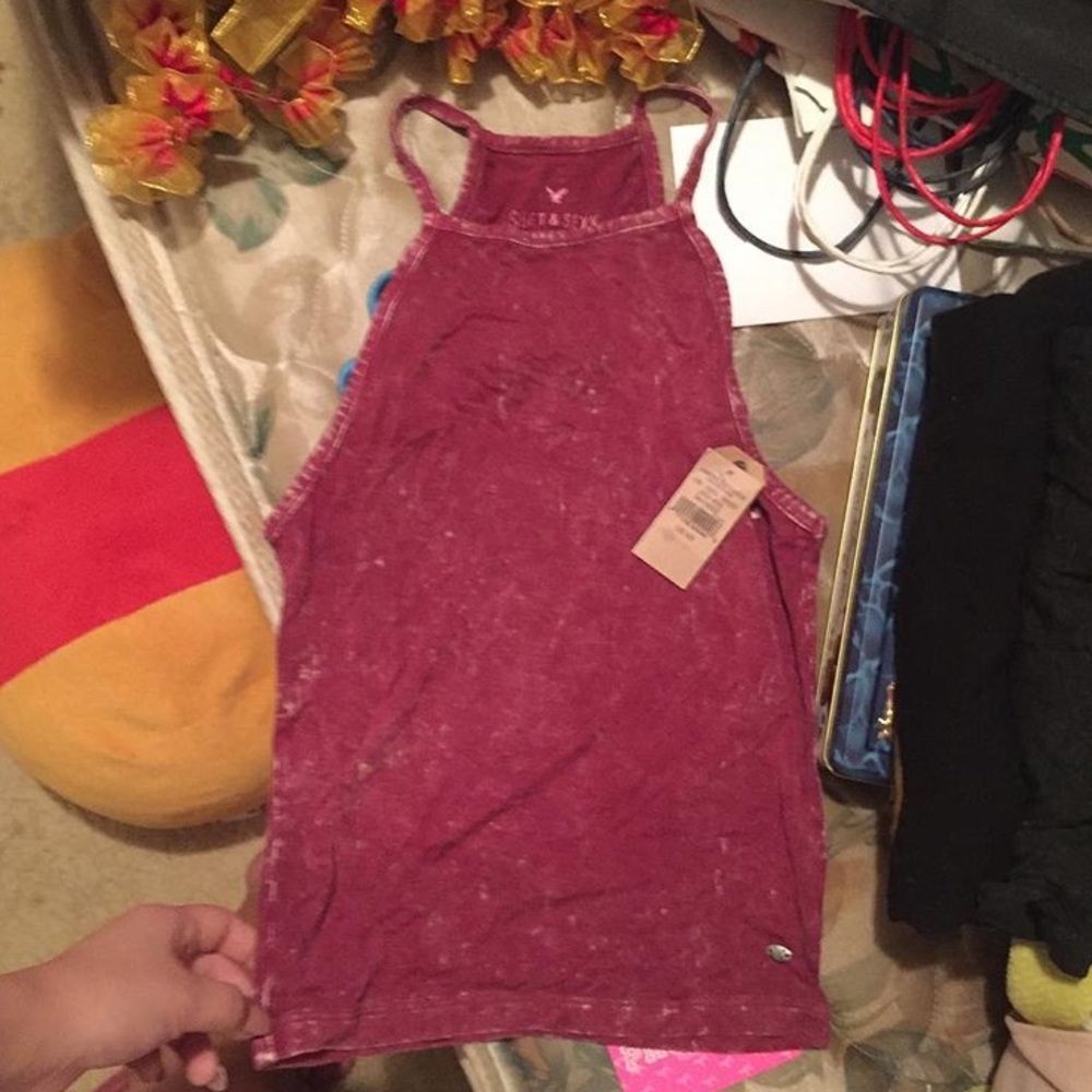 American Eagle High Neck Top