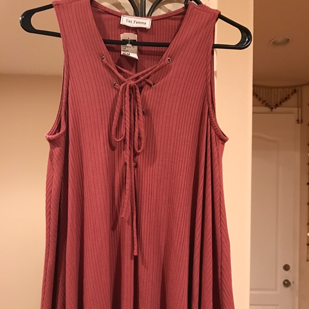 Amazingly cute rubber tie front babydoll top