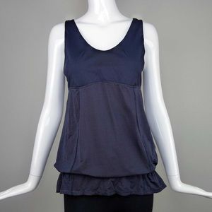 Lululemon hustle and bustle tank black size 8