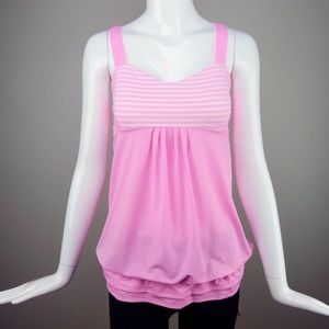 Lululemon back on track tank Shell Pink Size 8