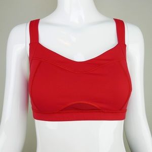Lululemon run engage bra size 8 love red