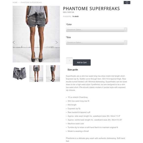 One Teaspoon Phantome Superfreaks Short - Picture 5 of 8