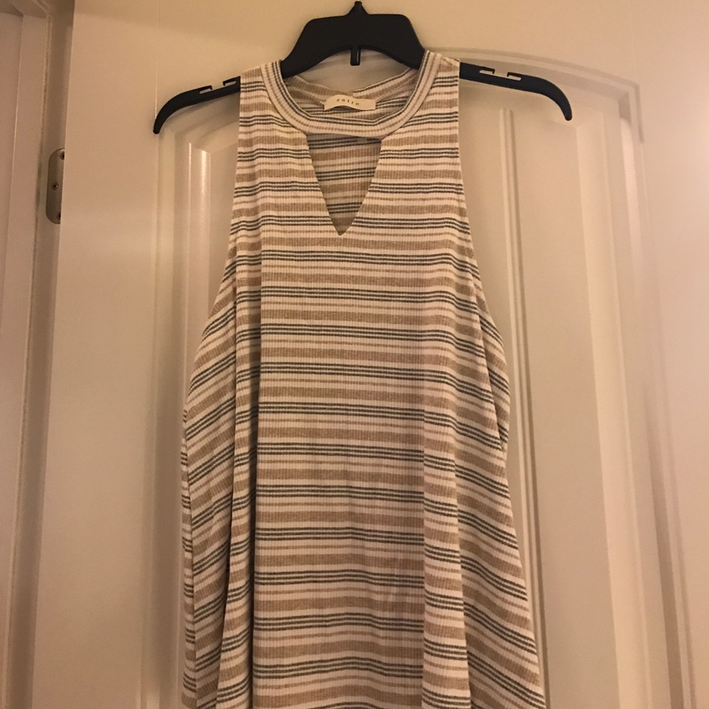 Sexy sleeveless top.