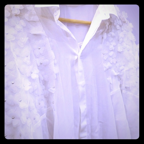 3/4 sleeve shirt dress - Picture 5 of 7