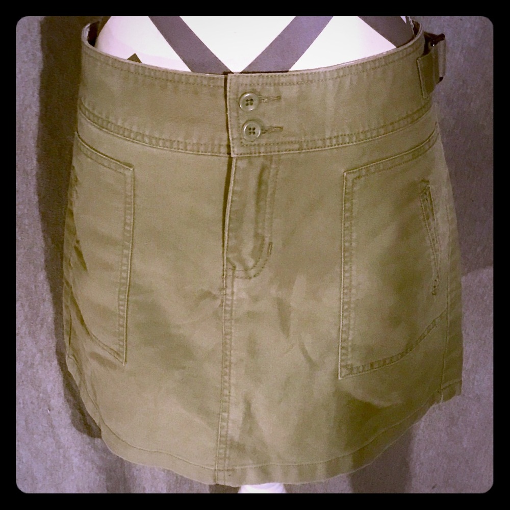 Old Navy Sz. 4 Skirt Army Green w/ pockets