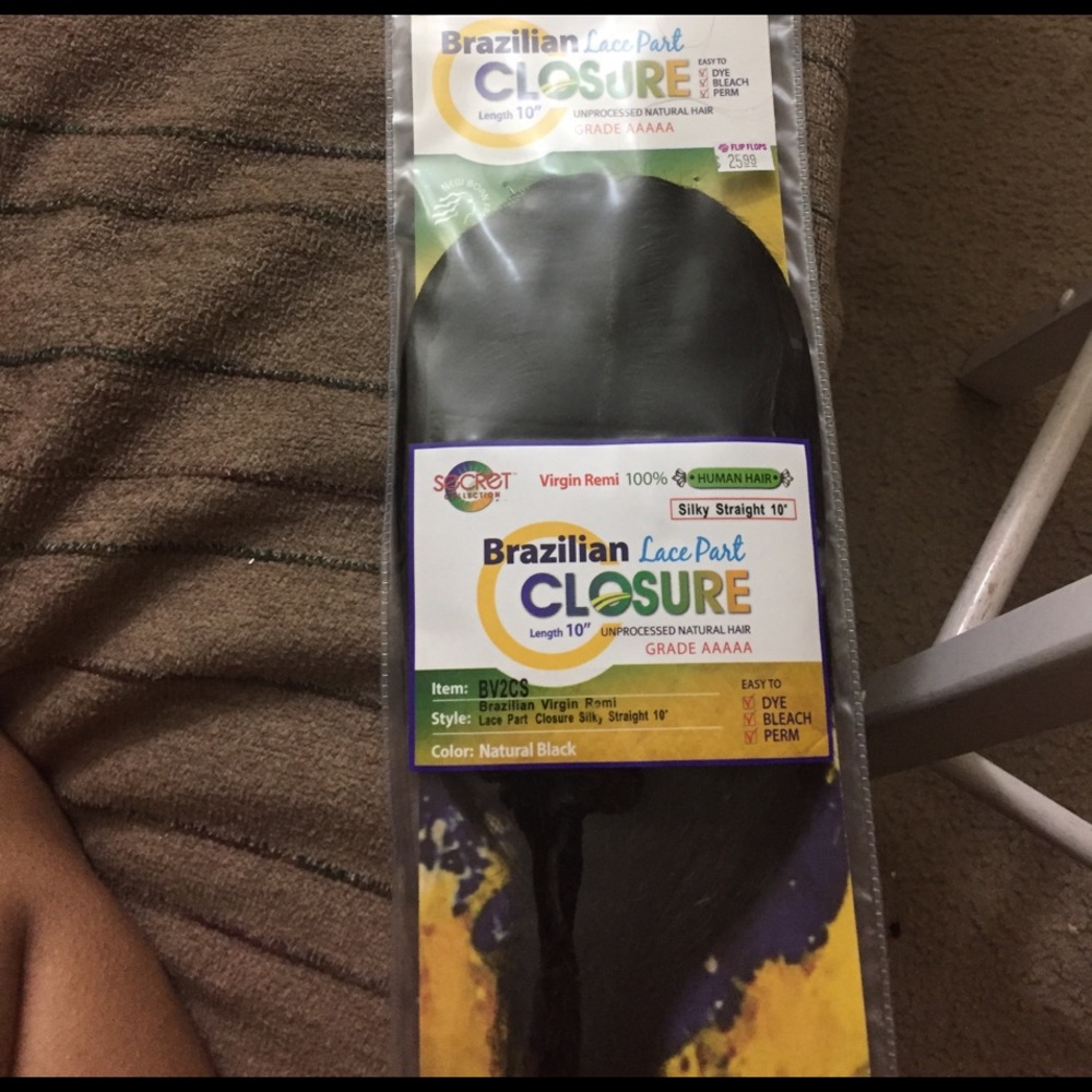 Brazilian lace part closure