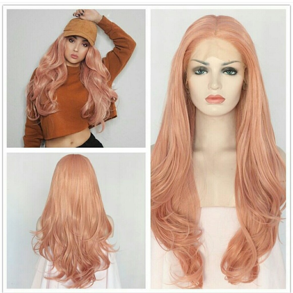 Pink Beauty Human Hair Blend Lacefront Wig 22-26