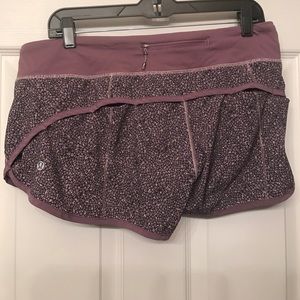 Size 10 lululemon speed short 4way