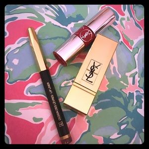 NWT YSL deluxe lip stick, lip gloss and lip liner